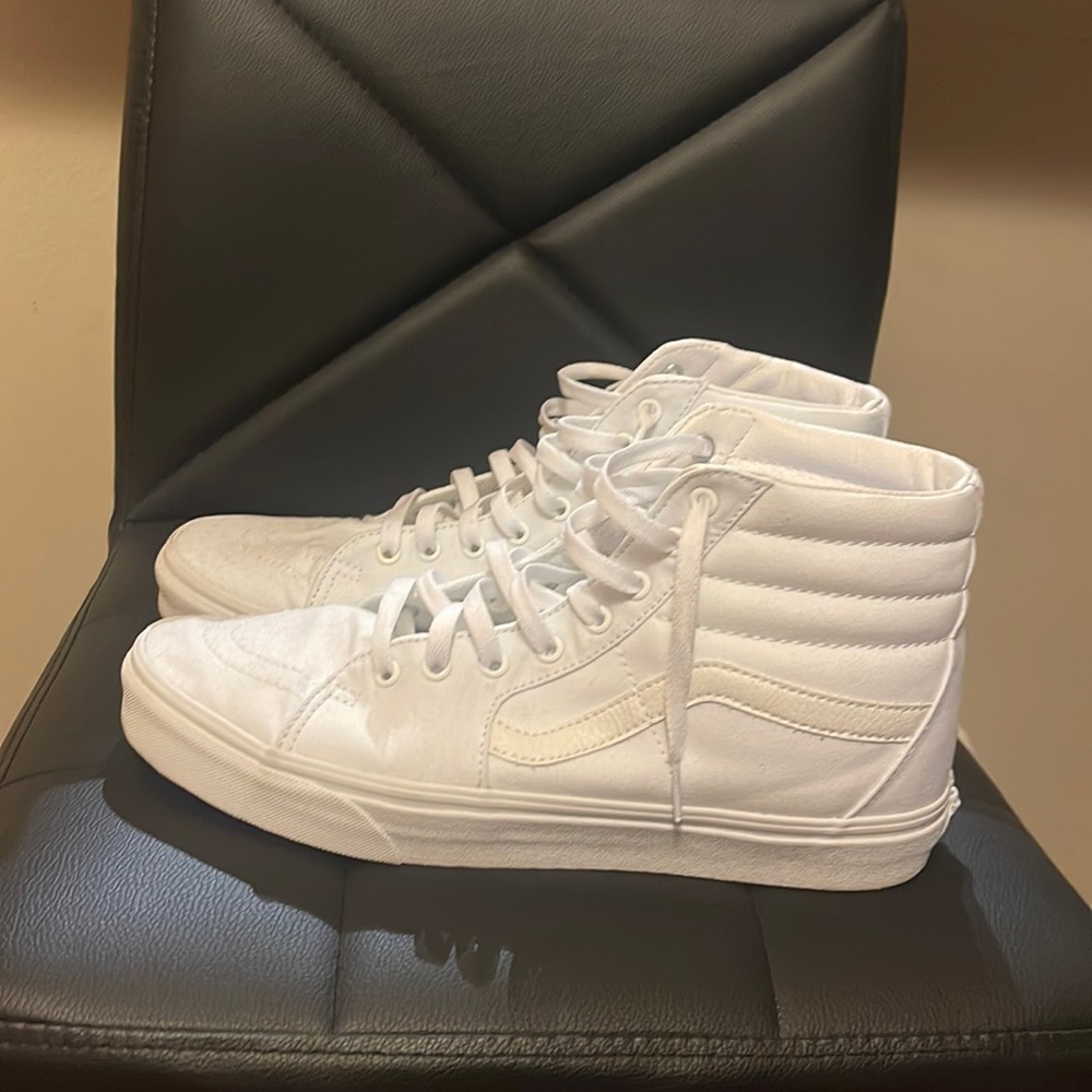 Vans white highs